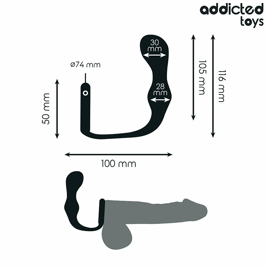 Addicted Toys - Plug Anal Com Anel Modelo 3 - Image 4