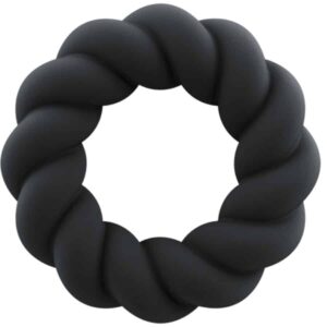 Rocks-Off - Anel Masturbador De Silicone Preto Twist