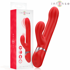 Intense - Lele Vibrador Multifuncional Rotativo & Oscilação & Estimulação Vermelho