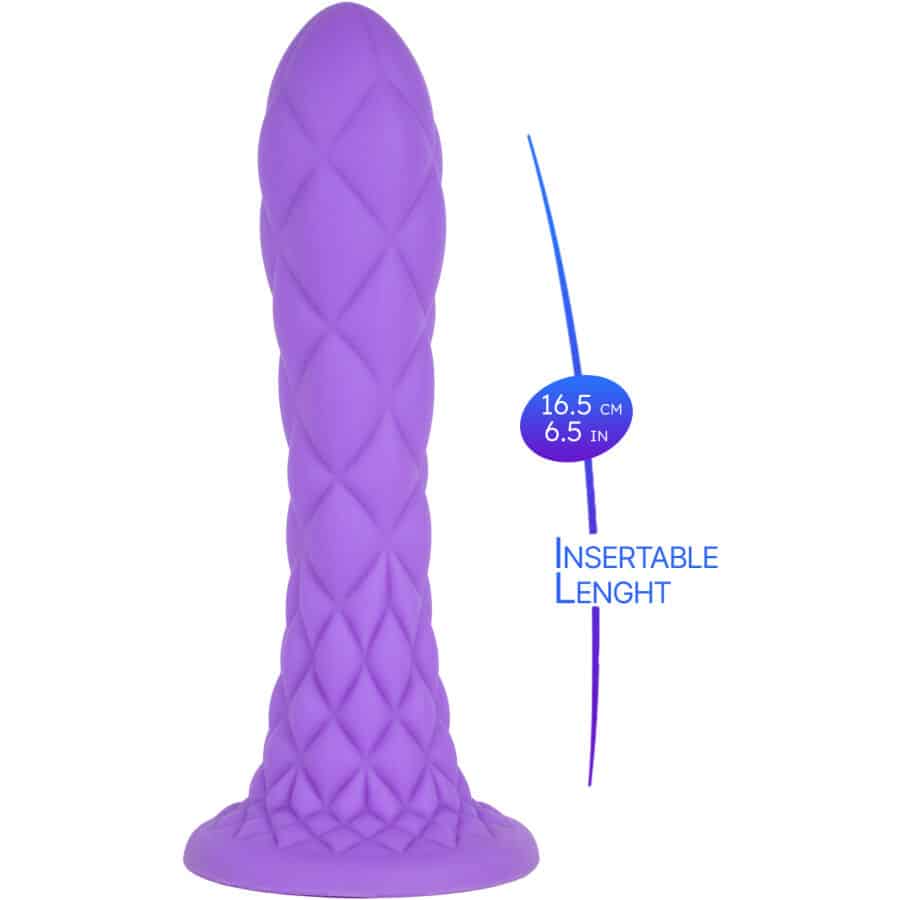 Silexd - Dreamy Dildo Fantasy Silicone Líquido Termorativo Violeta 18,5 Cm - Image 8