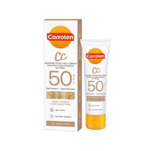 Protetor Solar Facial Carroten 4D SPF50 CC Cream com Cor 50ml Efeito Mate