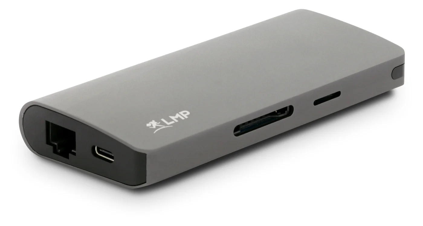 LMP – Usb-C Travel Dock 4K 9Port (Space Grey) - Image 4
