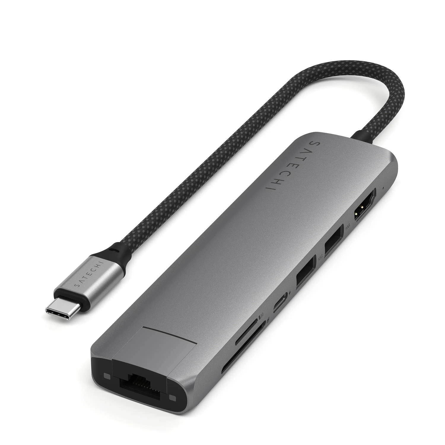 SATECHI – Usb-C Slim Multiport Adapter 7In1 (Space Grey)