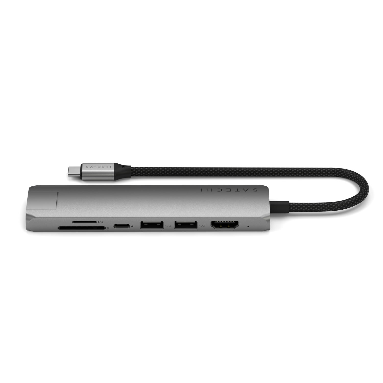 SATECHI – Usb-C Slim Multiport Adapter 7In1 (Space Grey) - Image 3