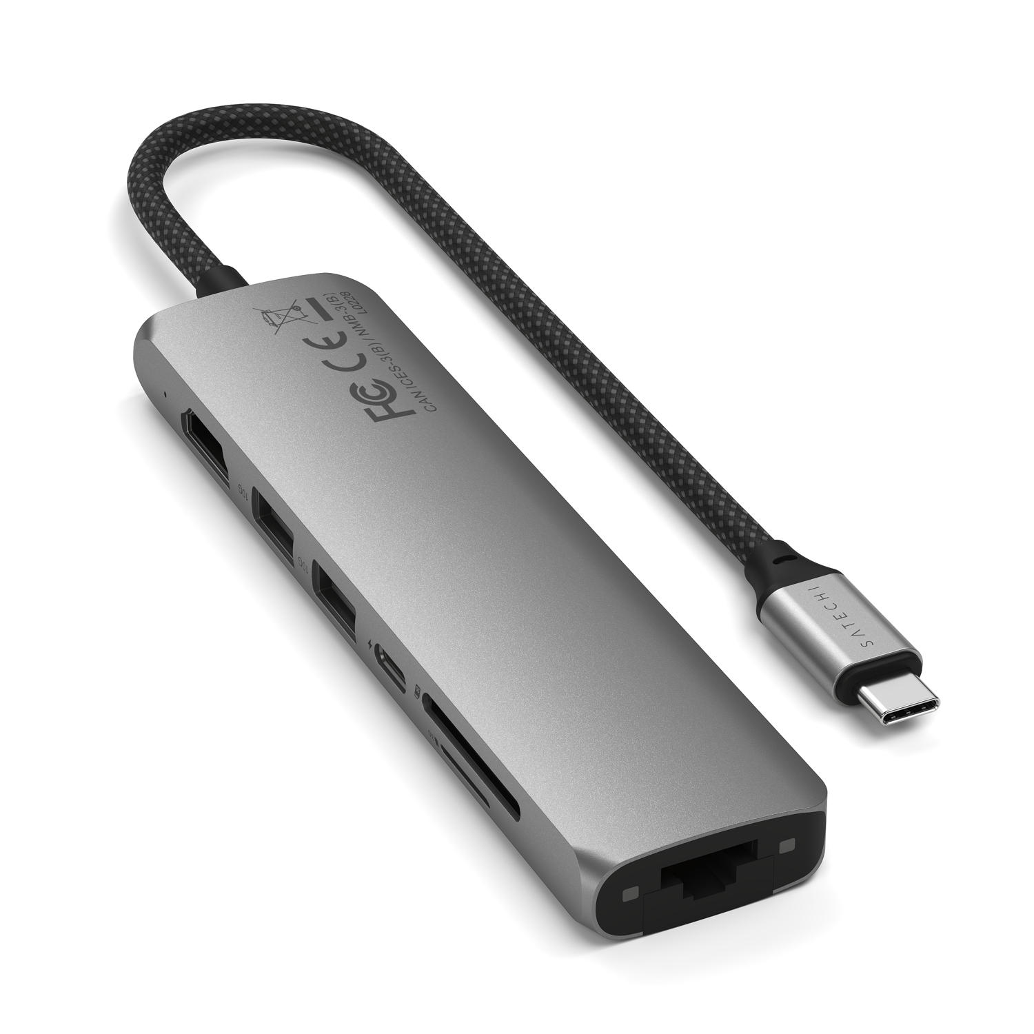 SATECHI – Usb-C Slim Multiport Adapter 7In1 (Space Grey) - Image 5