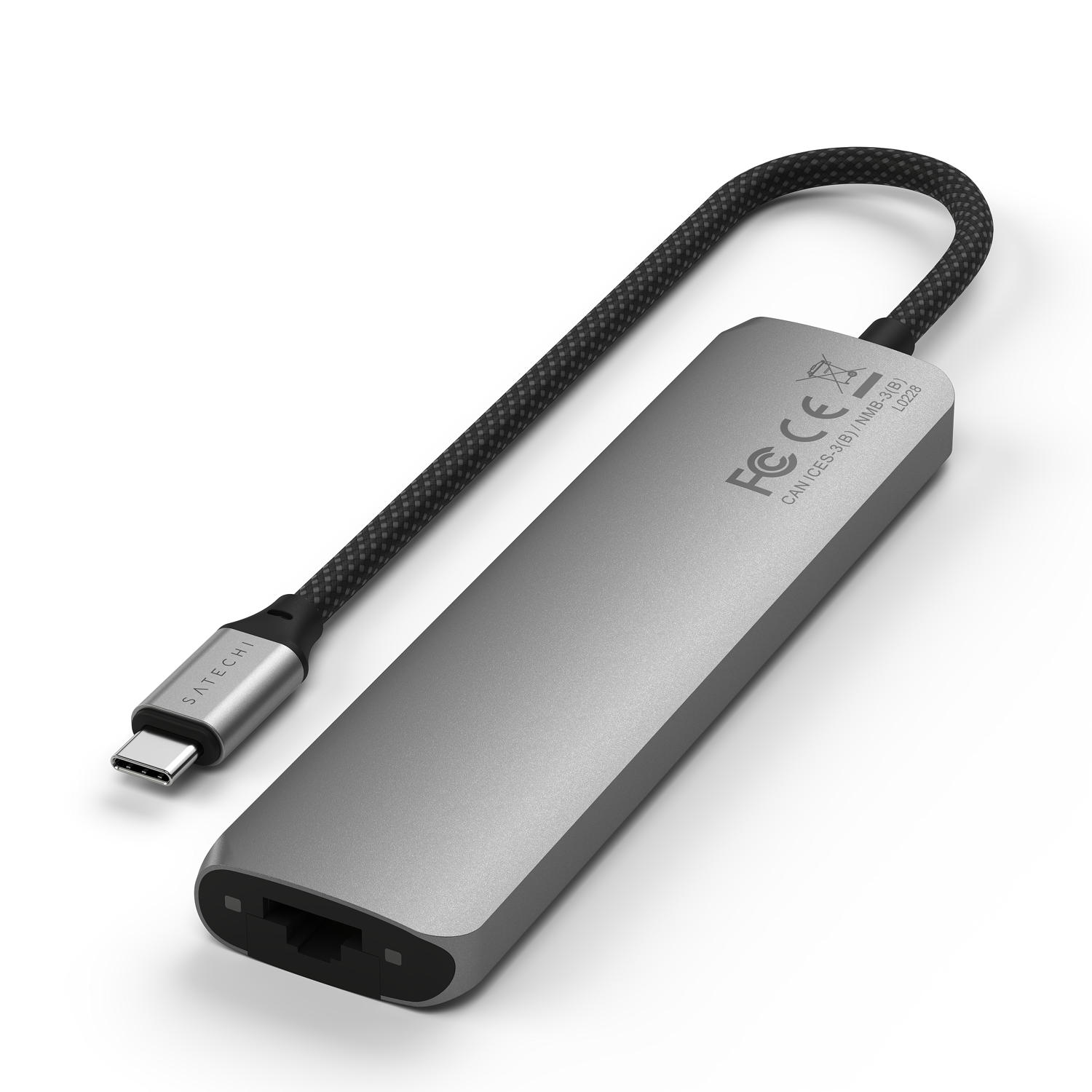 SATECHI – Usb-C Slim Multiport Adapter 7In1 (Space Grey) - Image 6