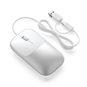 SATECHI – Rato Slim Lx Wired Mouse (Silver)