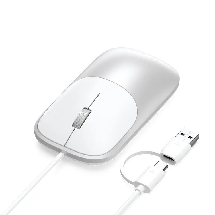 SATECHI – Rato Slim Lx Wired Mouse (Silver) - Image 2