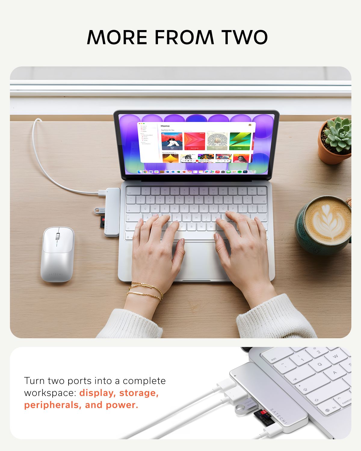 SATECHI – Usb-C Snap Hub (Silver) - Image 10
