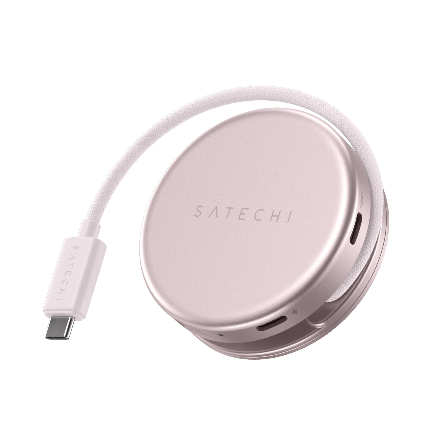 SATECHI – Onthego 5In1 Multiport Adapter (Blush) - Image 2