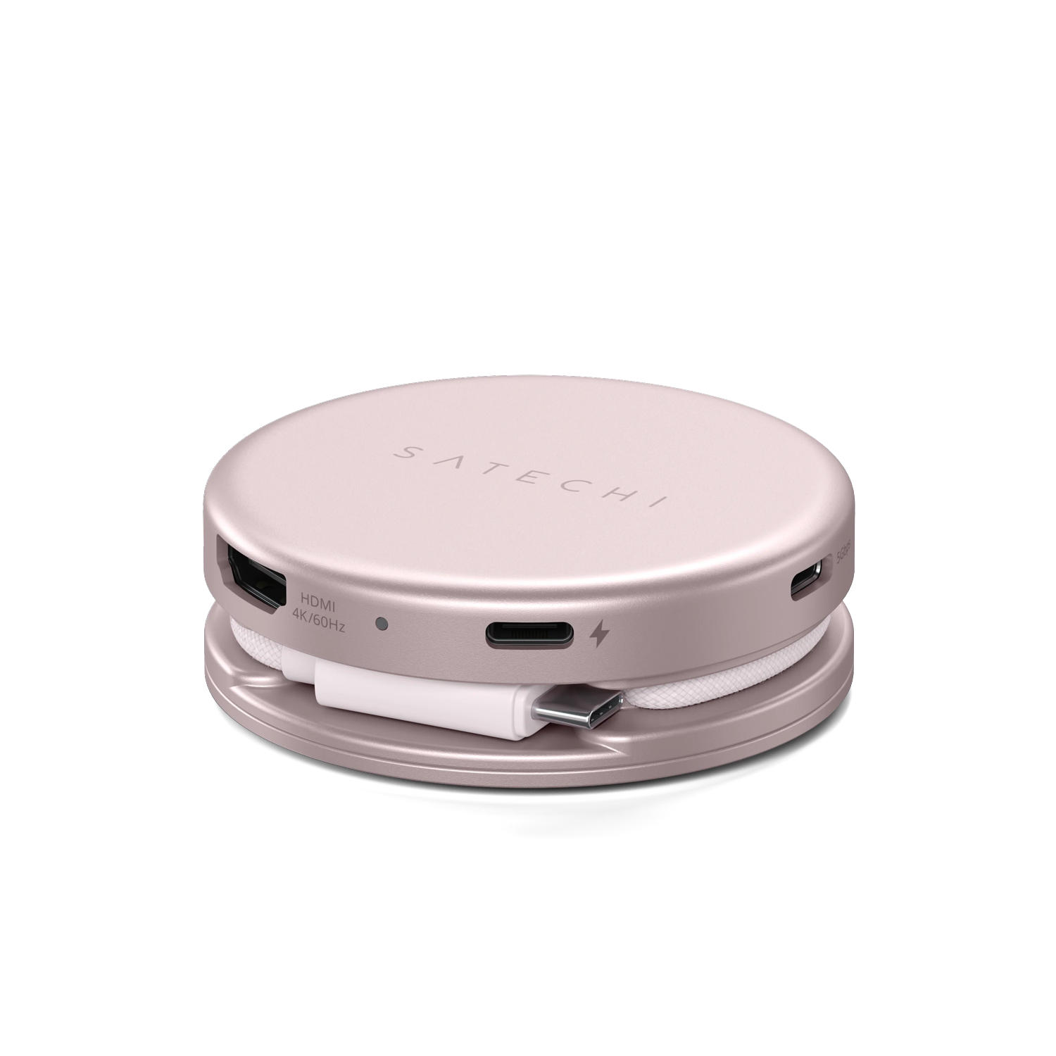 SATECHI – Onthego 5In1 Multiport Adapter (Blush) - Image 5