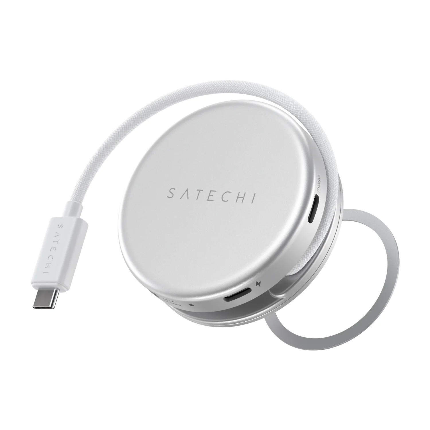 SATECHI – Onthego 5In1 Multiport Adapter (Silver)