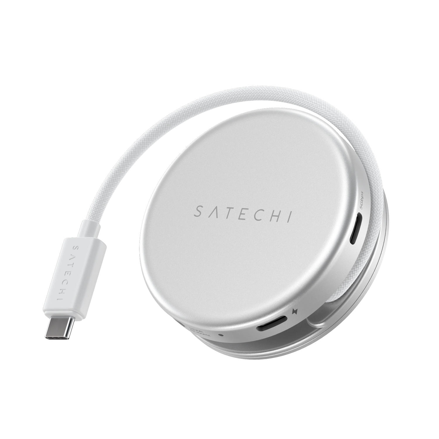 SATECHI – Onthego 5In1 Multiport Adapter (Silver) - Image 2
