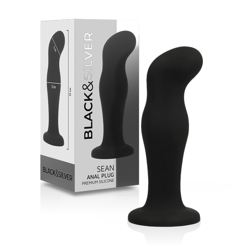 BLACK&SILVER – Sean Plug Anal Premium Silicone Preto