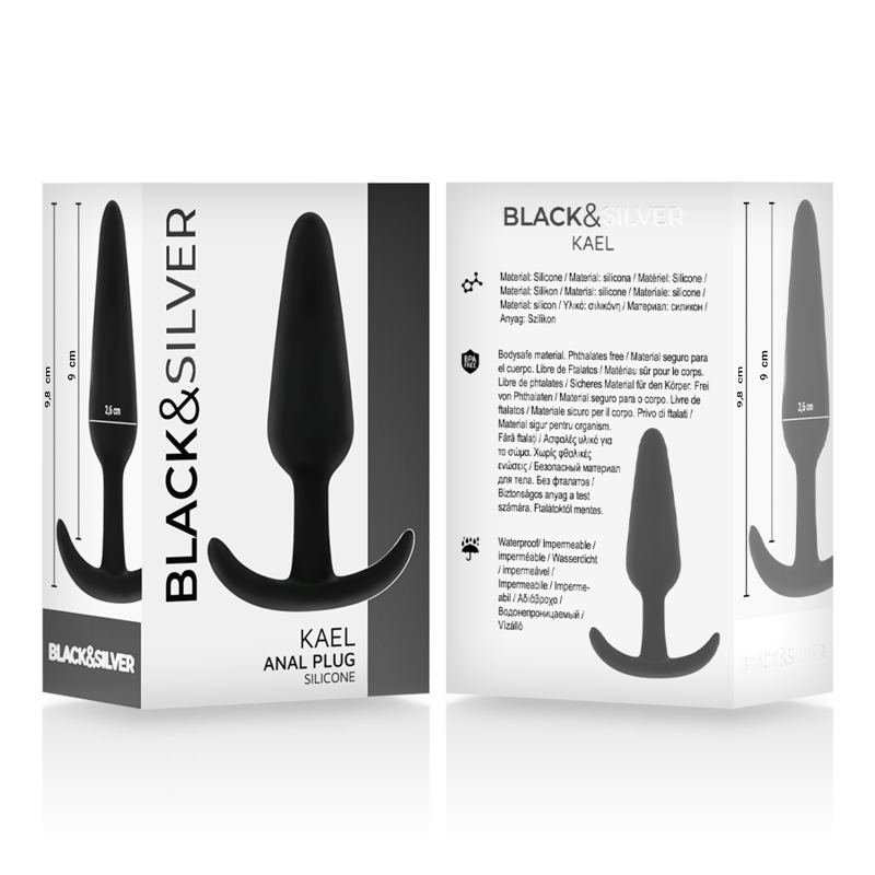 BLACK&SILVER – Plug Anal De Silicone Kael Com Cabo Médio - Image 5