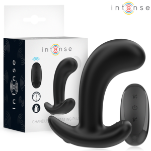 INTENSE ANAL TOYS – Intense - Chandler Anal Plug 10 Vibrações Preto Controle Remoto