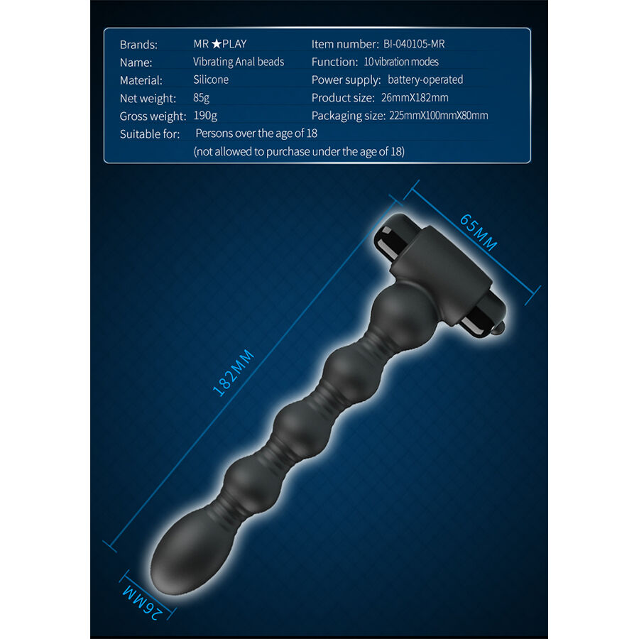 MR PLAY – Massageador De Plug Anal Vibratório - Image 5