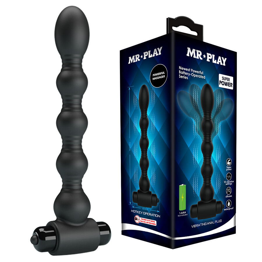 MR PLAY – Massageador De Plug Anal Vibratório