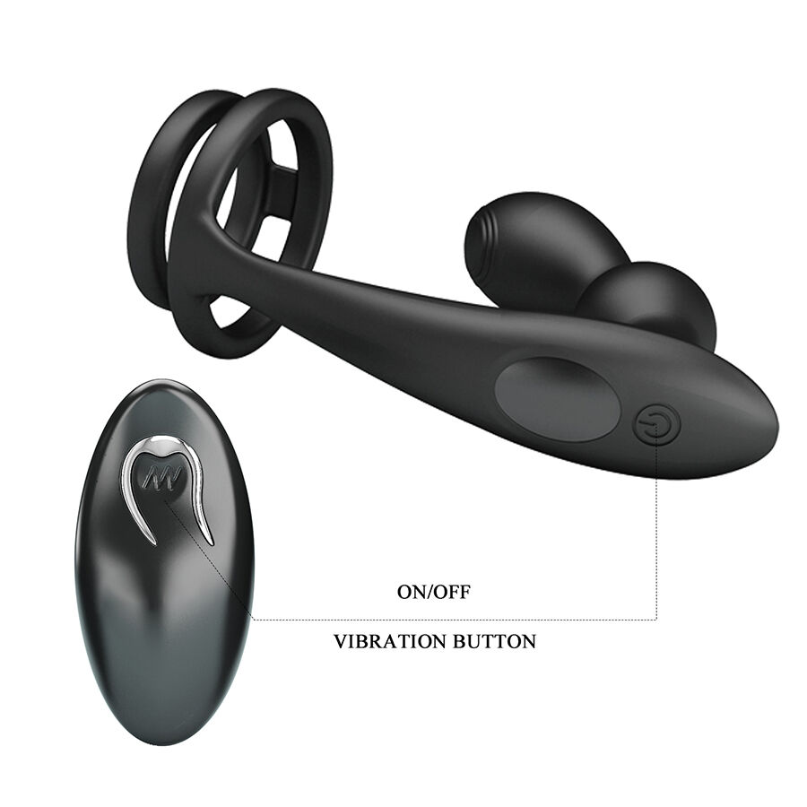 MR PLAY – Plug Anal Vibratório Com Anel Peniano E Controle Remoto - Image 5