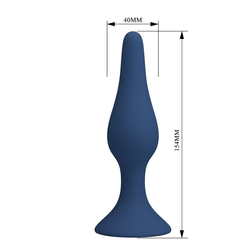 MR PLAY – Plug Anal De Silicone Cônico Azul Xl - Image 8