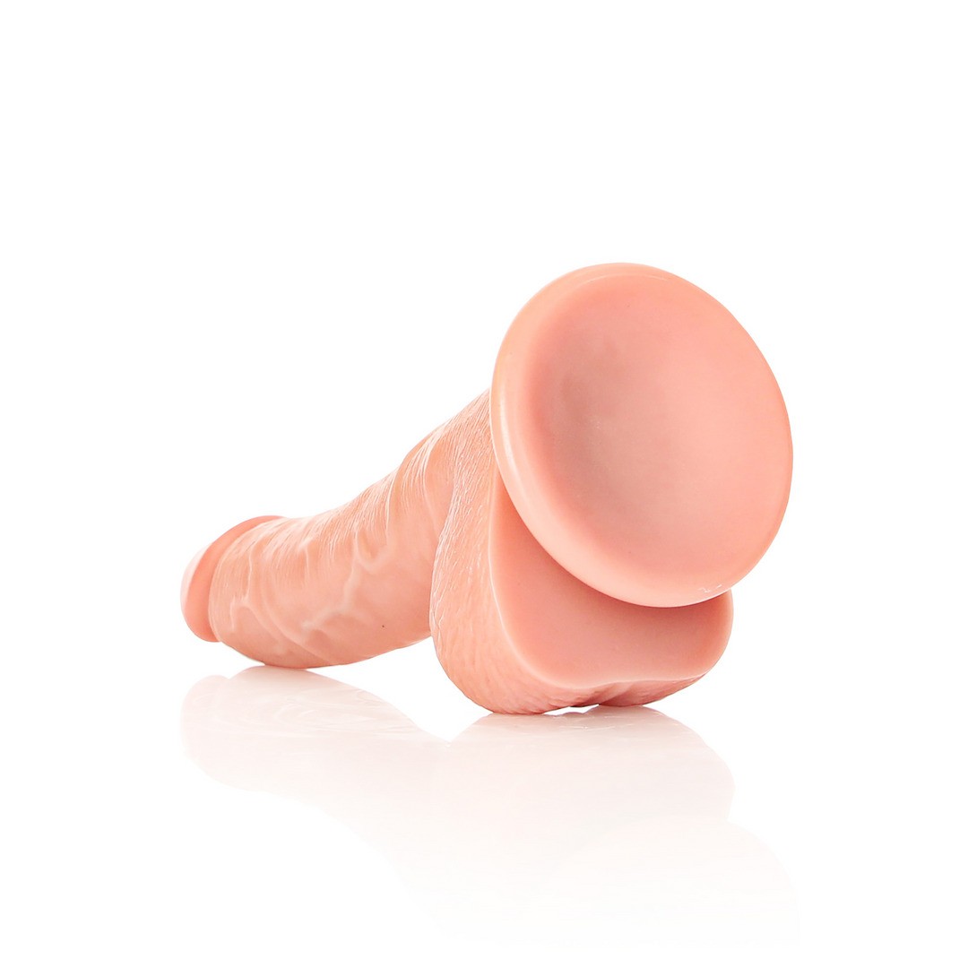 Dildo Realista com Testículos Curved 18cm Flesh Realrock - Image 5