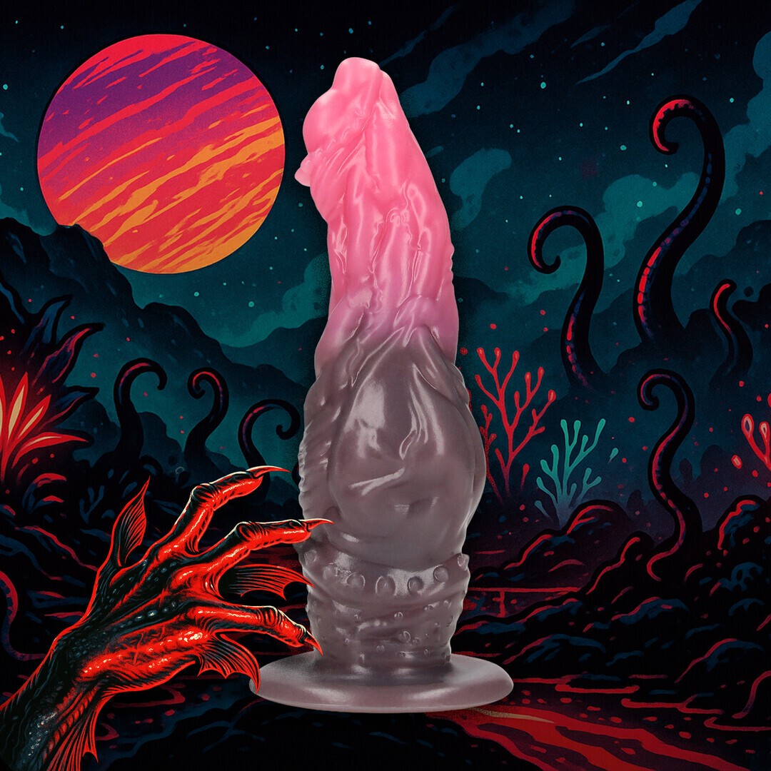OUCH! – Dildo Monster Em Silicone Hellspawn Vermelho/Preto Ouch! - Image 3