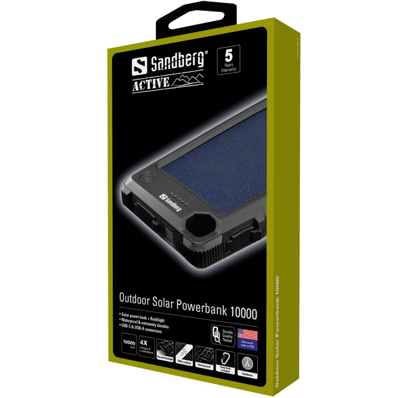 Sandberg - Powerbank Outdoor Solar 10.000mAh - Image 2