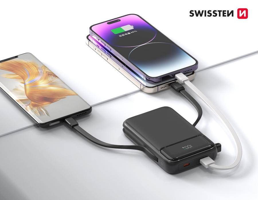 Swissten - Powerbank MagSafe 10.000mAh com Cabo (20W) - Image 5