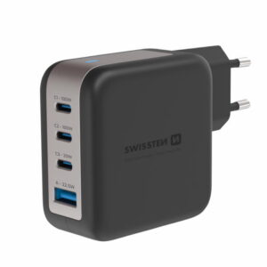Fotografia do Carregador de Viagem GaN 100W (3xUSB-C, 1xUSB-A, preto)