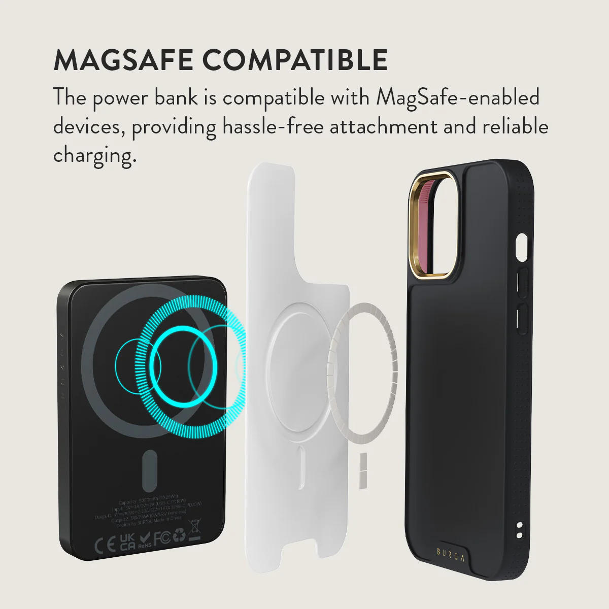 Burga - Powerbank MagSafe 5000 mAh Gunmetal - Image 3