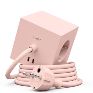 Fotografia do Carregador AC Square 1 com Fio de 1.8m Rosa