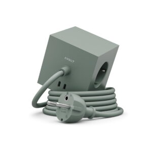 Fotografia do Carregador AC Square 1 com Fio de 1.8m Verde Musgo