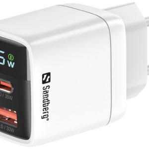 Fotografia do Carregador de Parede 2 em 1 USB-C e USB-A 35W