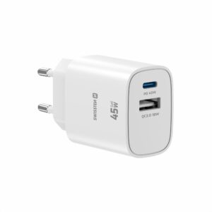 Fotografia do Carregador de Parede GaN Edge 45W Branco