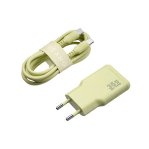 Fotografia do Power Kit GaN 35W com Cabo USB-C 2m Citrus