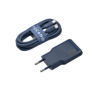 Fotografia do Power Kit GaN 35W com Cabo USB-C 2m Indigo