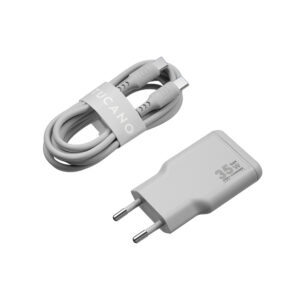 TUCANO – Power Kit Gan 35W + Cabo Usb-C (Silver)