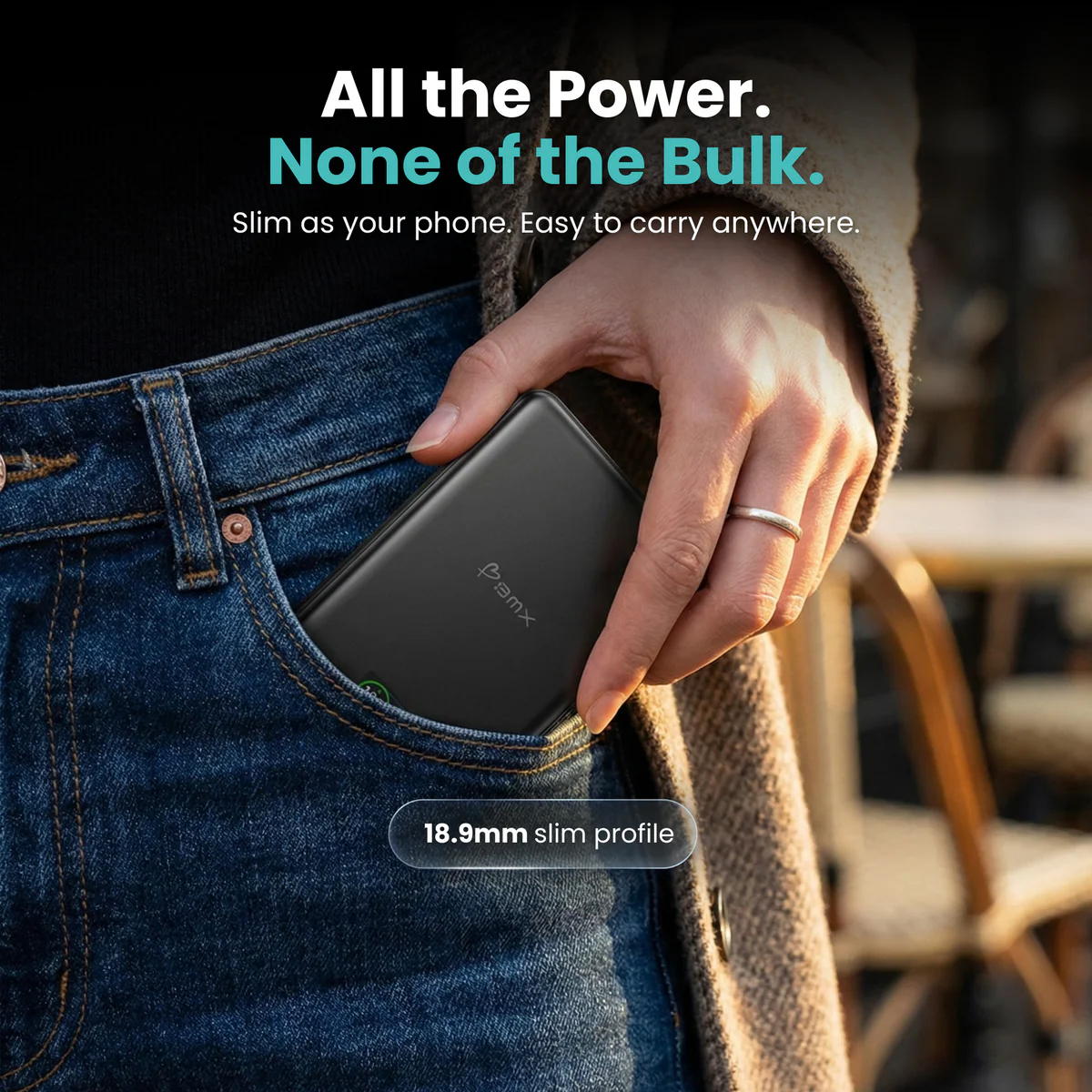 BMX - SolidSafe MagSafe Powerbank 10K Preto - Image 6