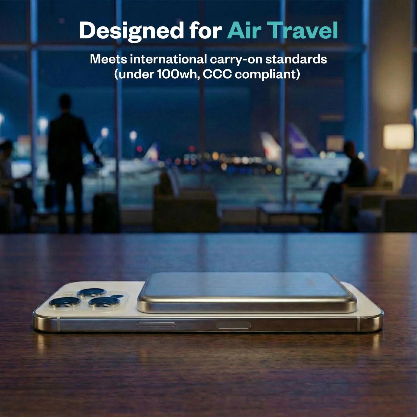 BMX - SolidSafe Air MagSafe Powerbank 5000 mAh Prata - Image 8