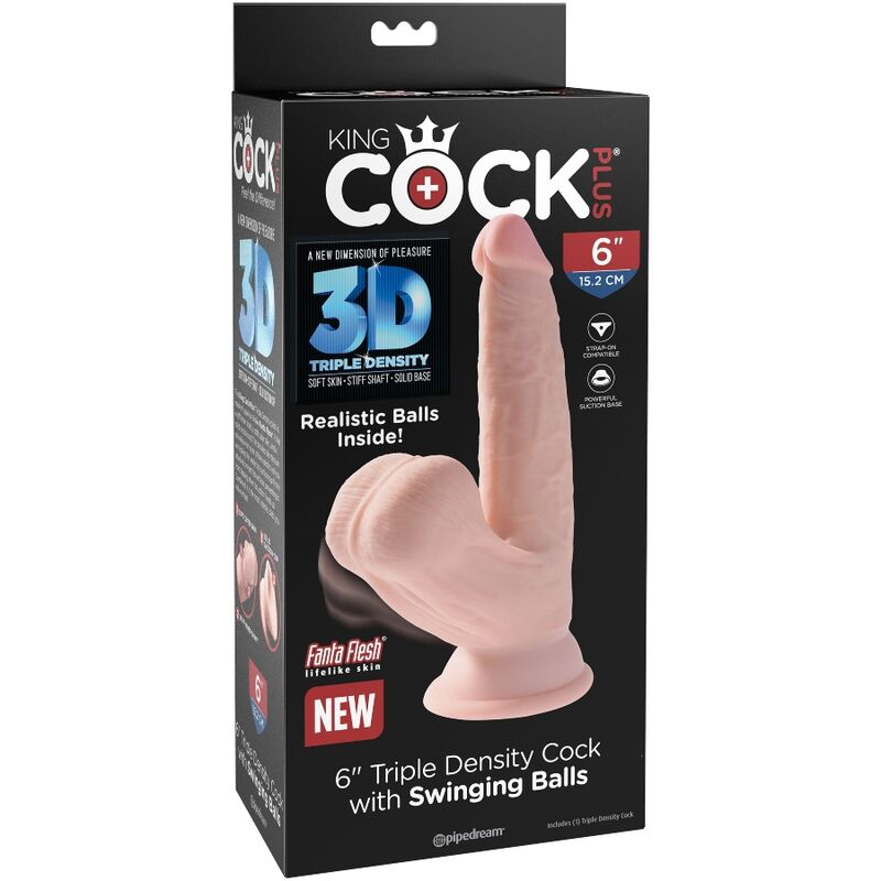 King Cock - Dildo 3D com Bolas Balançando 12,7 cm - Image 7
