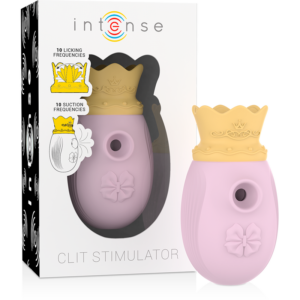 INTENSE HIGH TECH – Intense - Estimulador De Clitóris 10 Modos De Sucção E Lamber - Rosa