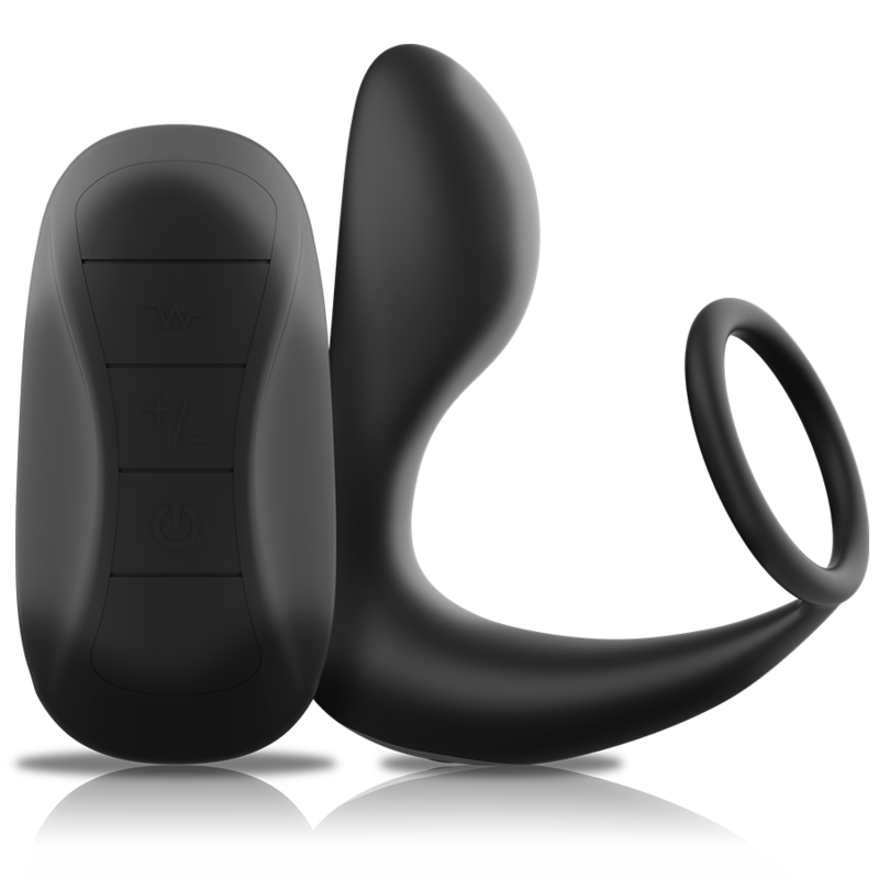 BLACK&SILVER – Massager Anal Com Controle Remoto Silicone Recarregvel Preto - Image 5