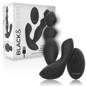 BLACK&SILVER – Controle Remoto De Silicone Cora Plug Anal