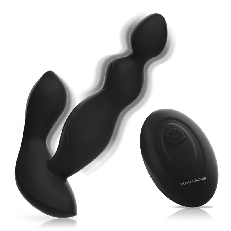 BLACK&SILVER – Controle Remoto De Silicone Cora Plug Anal - Image 3