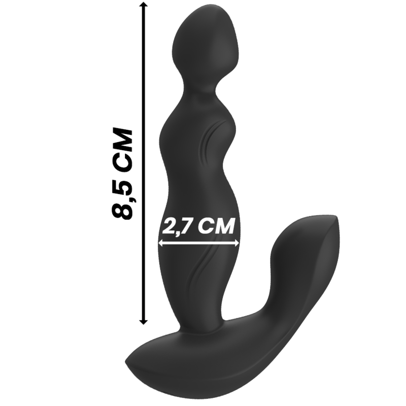 BLACK&SILVER – Controle Remoto De Silicone Cora Plug Anal - Image 4