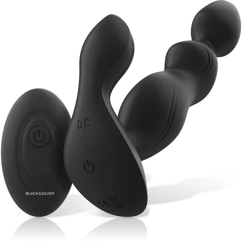 BLACK&SILVER – Controle Remoto De Silicone Cora Plug Anal - Image 2