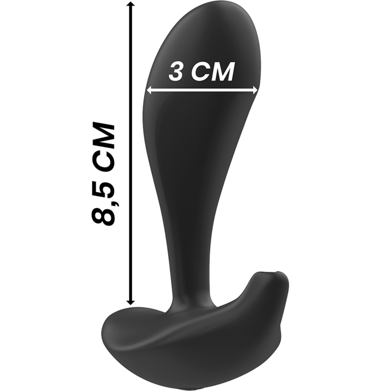 BLACK&SILVER – Controle Remoto De Silicone Dwayne Anal Plug - Image 5