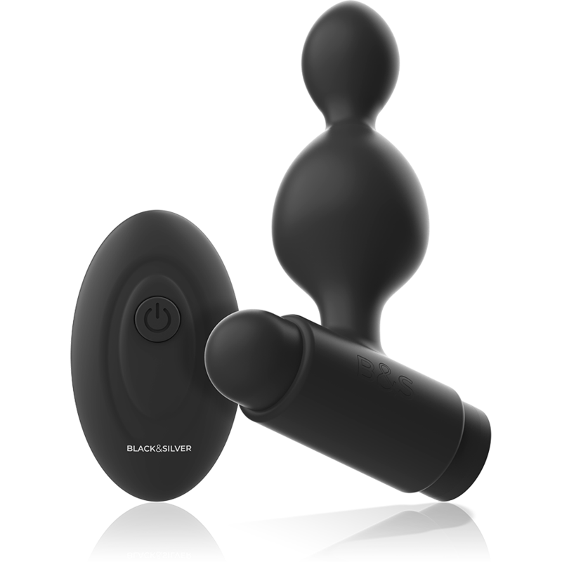 BLACK&SILVER – Controle Remoto De Plug Anal De Silicone Tucker Pequeno - Image 2
