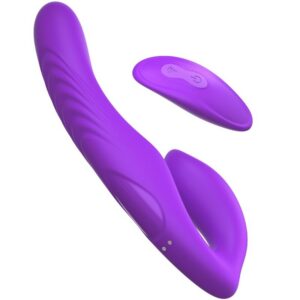 Fotografia do Vibrador de Dupla Penetração com Controle Remoto 9 Níveis Violeta