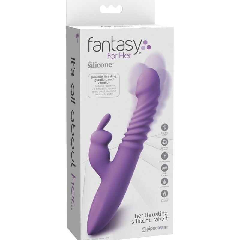 Fantasy For Her - Estimulador de Clitóris de Coelho com Oscilação e Função de Calor - Image 5